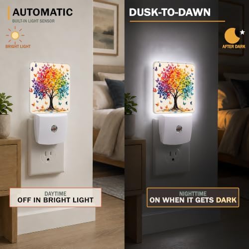 Dusk to Dawn Night Light, Plug into Wall Nightlights Lamp - Image 2