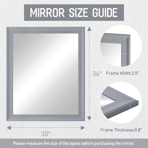 30x36 Inch Rectangular Wall Mirror - Image 3