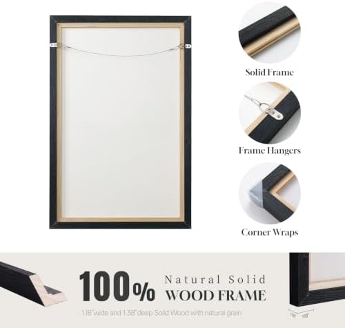 Large Framed Neutral Luxury Abstract Wall Art, 3 Piece Set, Each 20x30 In - Image 5