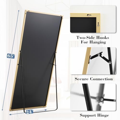 DUMOS 24"x65" Full Length Floor Mirror, Full Body Mirror - Image 6