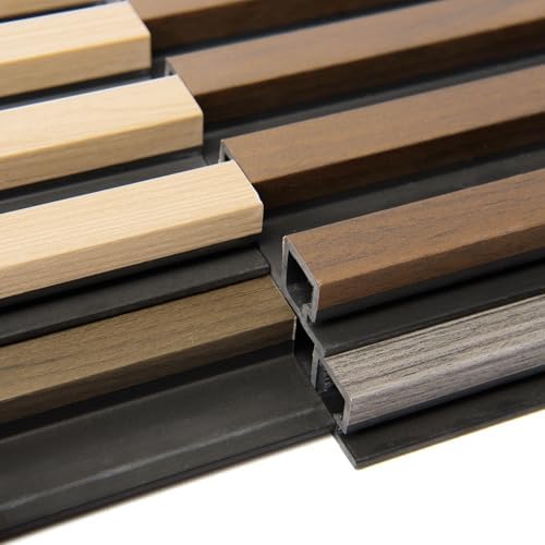 Art3d 6 x 6 in WPC 3D Fluted Wood Slat Wall Panel, Sample Packs - Image 5