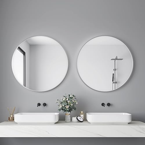 Itrue Round Metal Wall Mirror, 30 Inch - Image 2