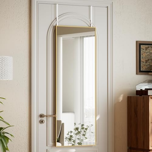 VooBang 14"x48" Adjustable Height Full Length Over The Door Mirror - Image 2