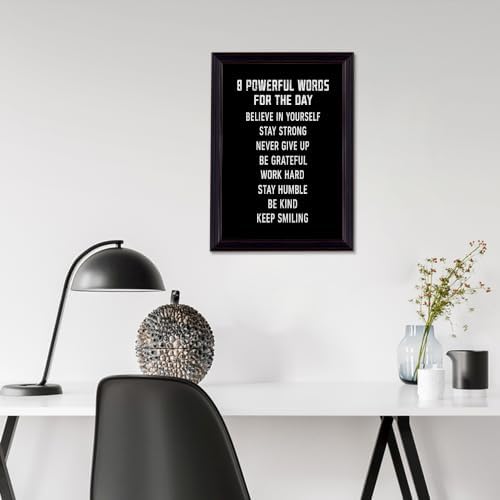 8 Powerful Words For The Day Motivational Canvas Wall Art, Positive Affirmation - Image 5