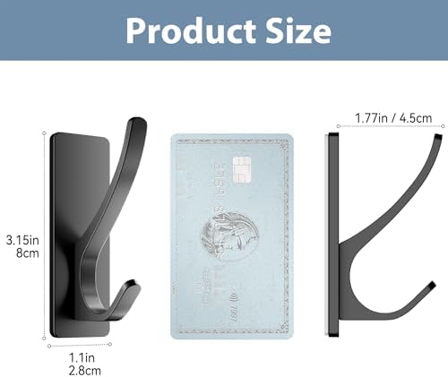 Self Adhesive Towel Hooks: Extra Strong 13LB, Stainless Hook - Image 4