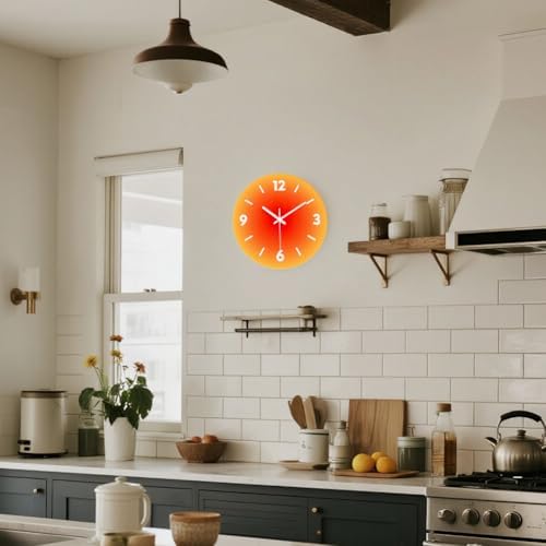 12 in Modern Wall Clock, Silent Glass Clock, Decorative Wall Clocks - Image 6