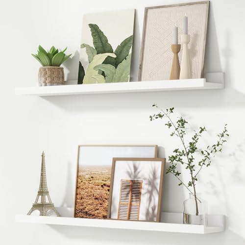 Picture Ledge Shelf, Floating Shelves by FLYJOE