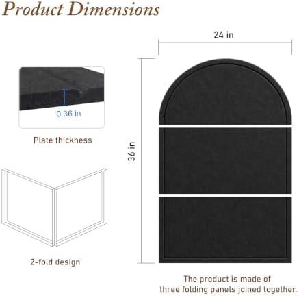 Large Arched Felt Bulletin Board, Sized 36" x 24" - Image 2