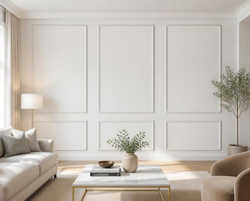 Large Peel & Stick Wall Molding Box Moulding Trim by GESSOLANELLC