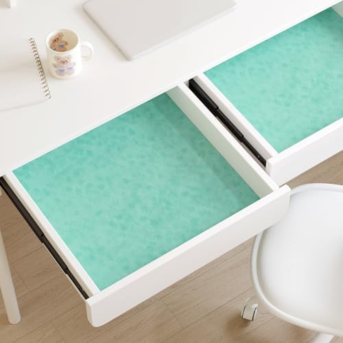 Mint Green Felt Drawer Liner Self Adhesive Velvet Wallpaper Peel and Stick - Image 2