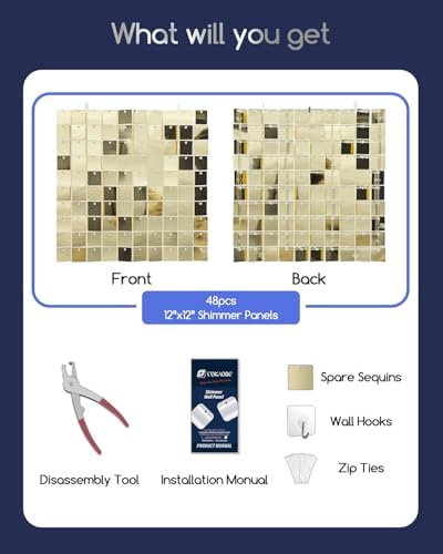 COKAOBE LiteGrid Series Shimmer Wall Backdrop - Image 2