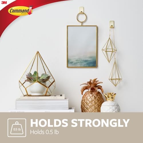 Command Small Bronze Hooks, 4 Hooks, 5 Strips - Image 3