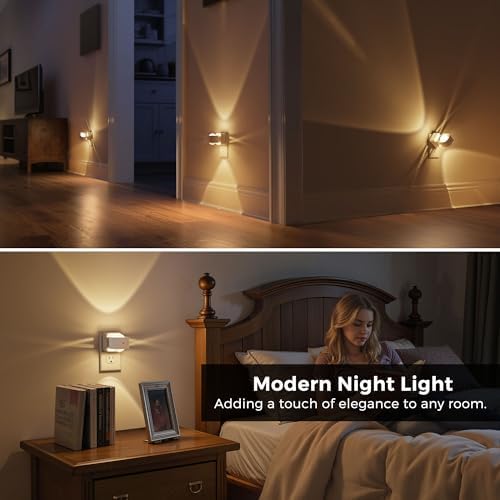 L LOHAS LED Night Lights Plug into Wall, Night Light Projector Light Sensor - Image 5