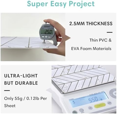 Commomy 3D Faux Wood Peel and Stick Wall Tiles 10 Pcs 11.8" x 11.8" - Image 4