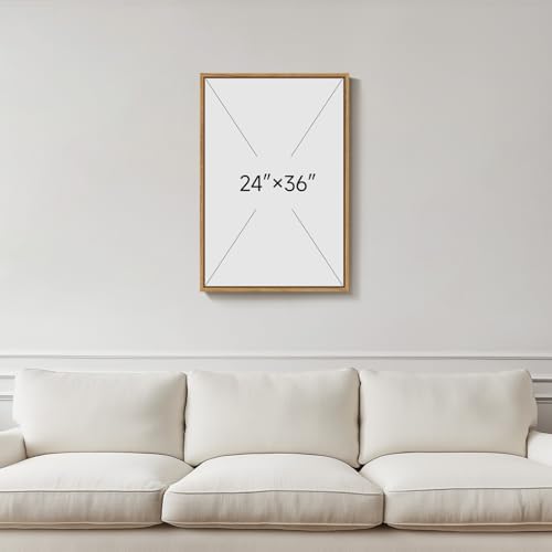 Framed Mid Century Modern Boho Sunset Wall Art - Image 3