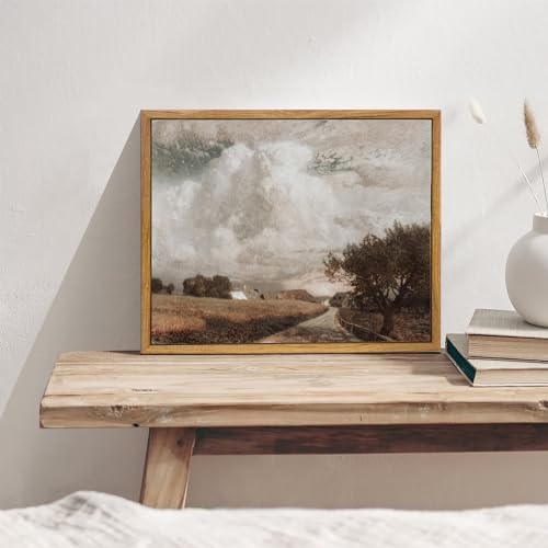 KBKBART Framed Canvas Wall Art, Vintage Wall Art European Landscape Oil Painting - Image 4