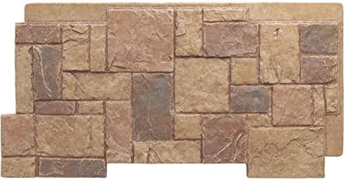 EverStone Castle Rock Faux Stone Panel, Fall Bank Color by EkenaMillwork