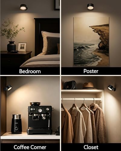 Rechargeable Wall Sconces with Remote, Magnetic Wall Lights - Image 5