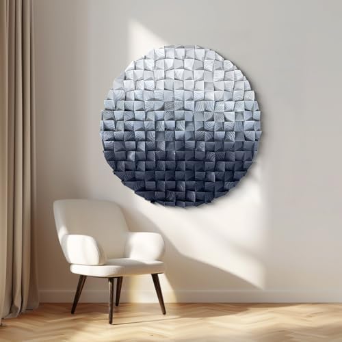 LIUZEYUE Round 3D Wood Wall Art - Image 7