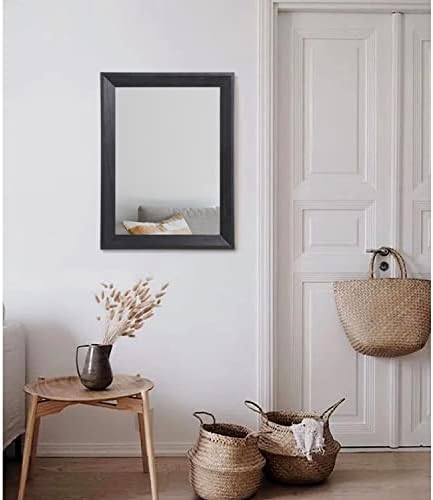 AAZZKANG Black Mirrors for Wall Rectangle Wood Framed Large - Image 5