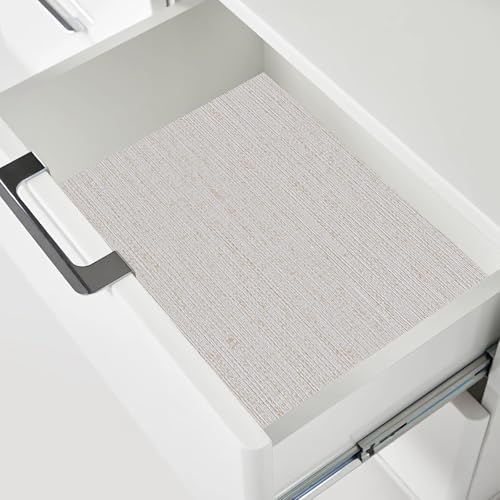 CAX Grasscloth Peel and Stick Wallpaper Beige Textured Contact Paper - Image 5