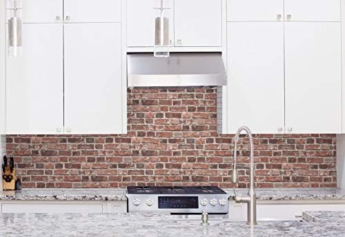 NextWall Distressed Faux Brick Peel and Stick Wallpaper - Image 5