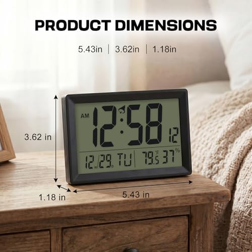 Digital Wall Clock Battery Operated - Image 2