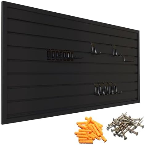 Yuzzy Slat Wall Paneling 2 x 4ft, Garage Slatwall Panel Wall Storage Systems by Yuzzy