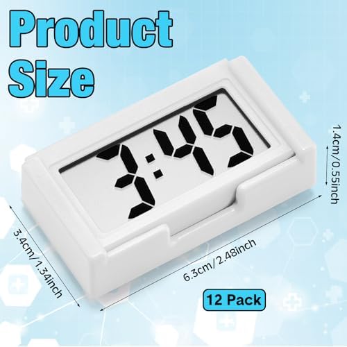 Frienda 12 Pieces Mini Small Digital Clock Stick On - Image 2