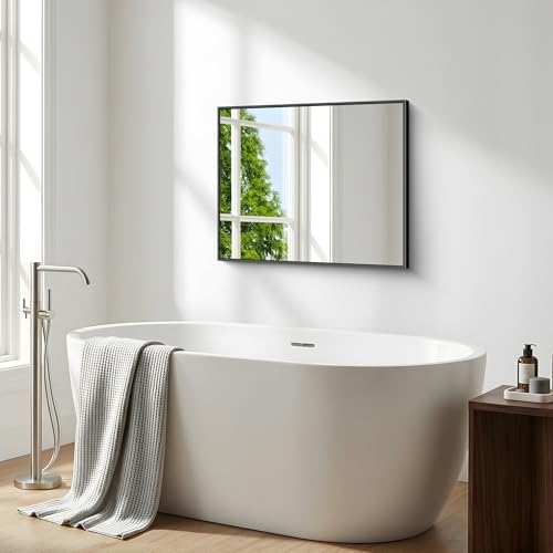 BONEWEI Bathroom Mirror, 24x30 inch Wall Mirror - Image 3
