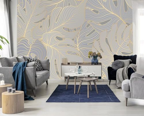 Tropical Palm Leaf Wallpape Mural Peel and Stick 82"x57" - Image 2
