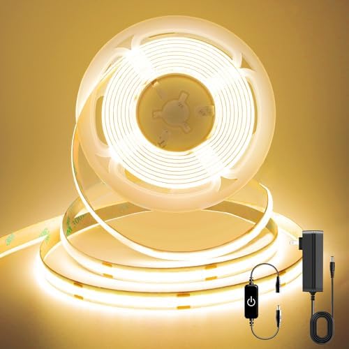 Pandery COB LED Strip, LED Strip Lights 3M/9.84ft, Touch Dimmable LED Strips by PanderyCOBLightUPYourLife