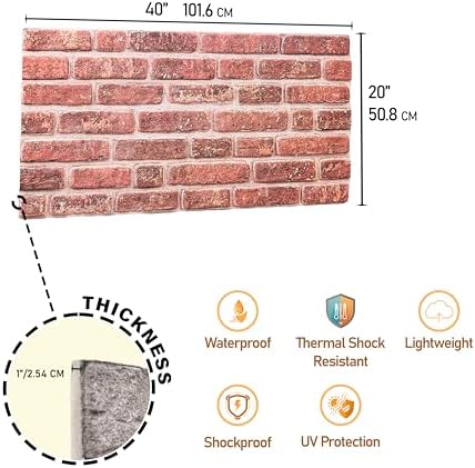 3D Faux Brick Wall Panels – Lightweight Styrofoam Cladding - Image 2