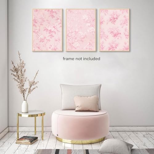 LYPHNX Pink Chinoiserie Flower Poster Wall Art light Pink Love Shack Fancy - Image 6