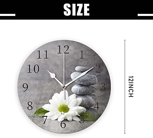 Battery Operated Wall Clocks 12 Inch, Silent Home Decor - Image 2