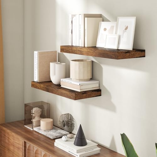 24 Inch Floating shelves for Wall, 8 Inch Deep, Invisible Brackets - Image 2