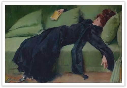 Vintage Decadent Young Woman After The Dance Posters Preppy Style Victorian by Unknown