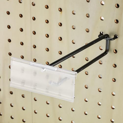 Tandefio 50 Pack Black Metal Peg Board Hooks - Image 4