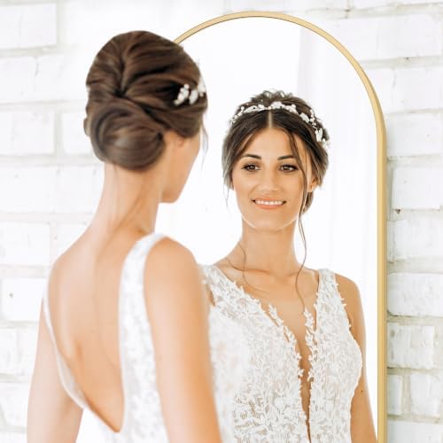 Sweetcrispy 59"x16" Arched Full Length Mirror, Floor Body Mirror - Image 5