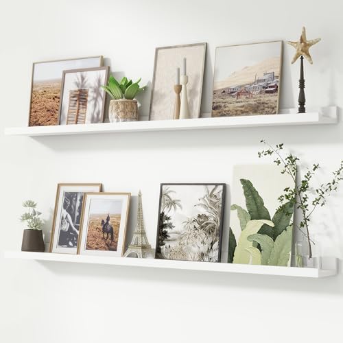 Picture Ledge Shelf, Long Floating Shelves by FLYJOE