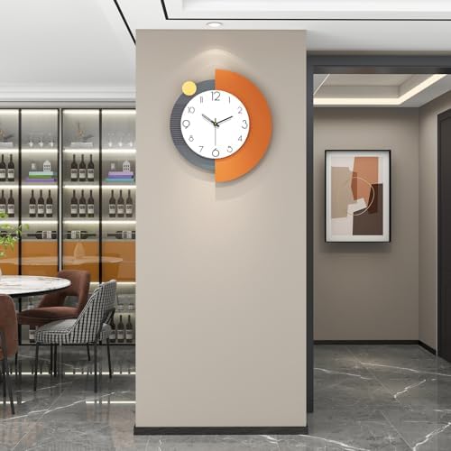 FLEBLE Decorative Wall Clock Silent Large Clock Battery Operated Home Decor - Image 2