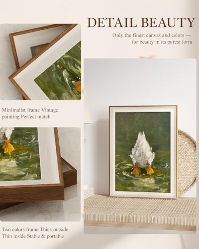 VIYYIEA Funny Duck Bottom Impressionist Canvas Wall Decor - Image 3