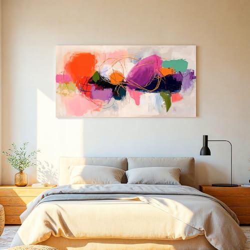 Abstract Wall Art Colorful Canvas Art Wall Decor - Image 3