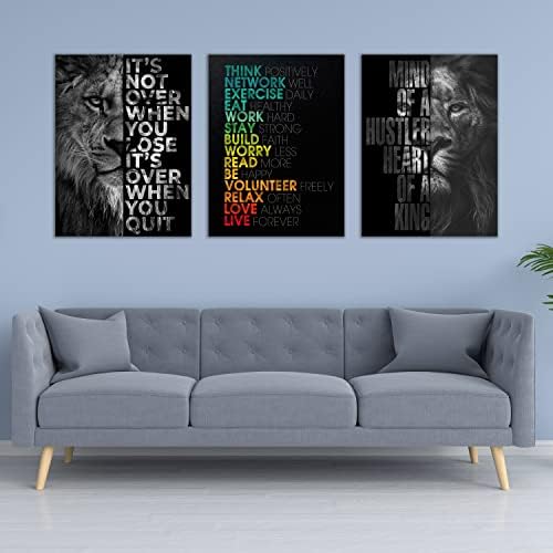 Motivational Canvas Painting Wall Art Execution Grind Hustle Inspirational Wall - Image 2