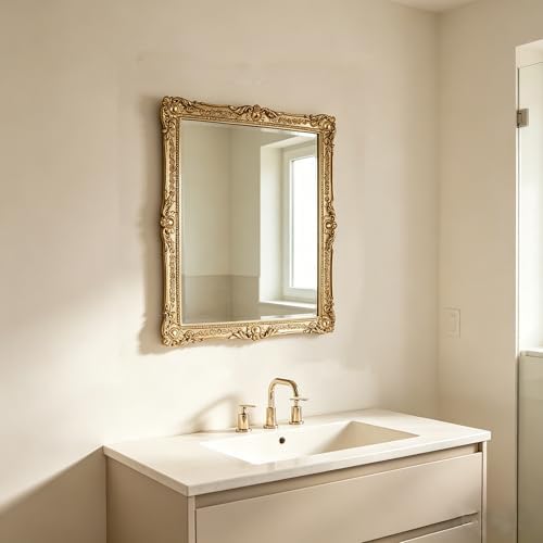 OIGUMR Decorative Wall Mirror, Freestanding or Wall Mount, 13x 16 inch - Image 3