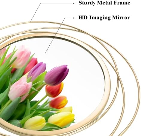3 Set Sunburst Round Mirrors for Wall Decor Bedroom Bathroom - Image 6