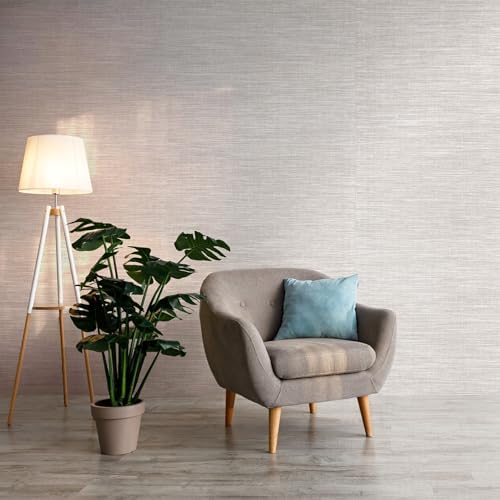 Ansehan Wallcovering W1020 Burlap Collection 36" W x 8 Yard L, Natural Paper - Image 3