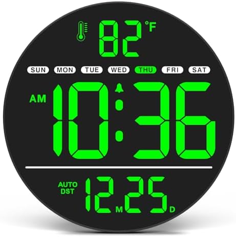 WallarGe Electric Large Digital Wall Clock by WallarGe