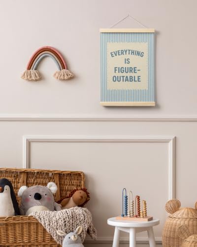 FGFK Everything Is Figureoutable Inspirational Wall Art Poster Hanger Frame - Image 6