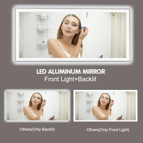 48x32 Inch LED Bathroom Mirror - Image 5